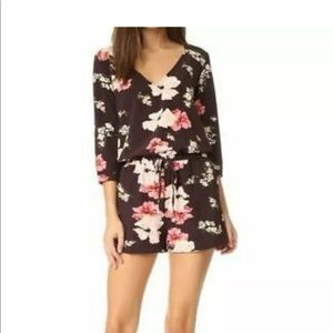 NWT Cupcakes and Cashmere Romper Purple Floral S